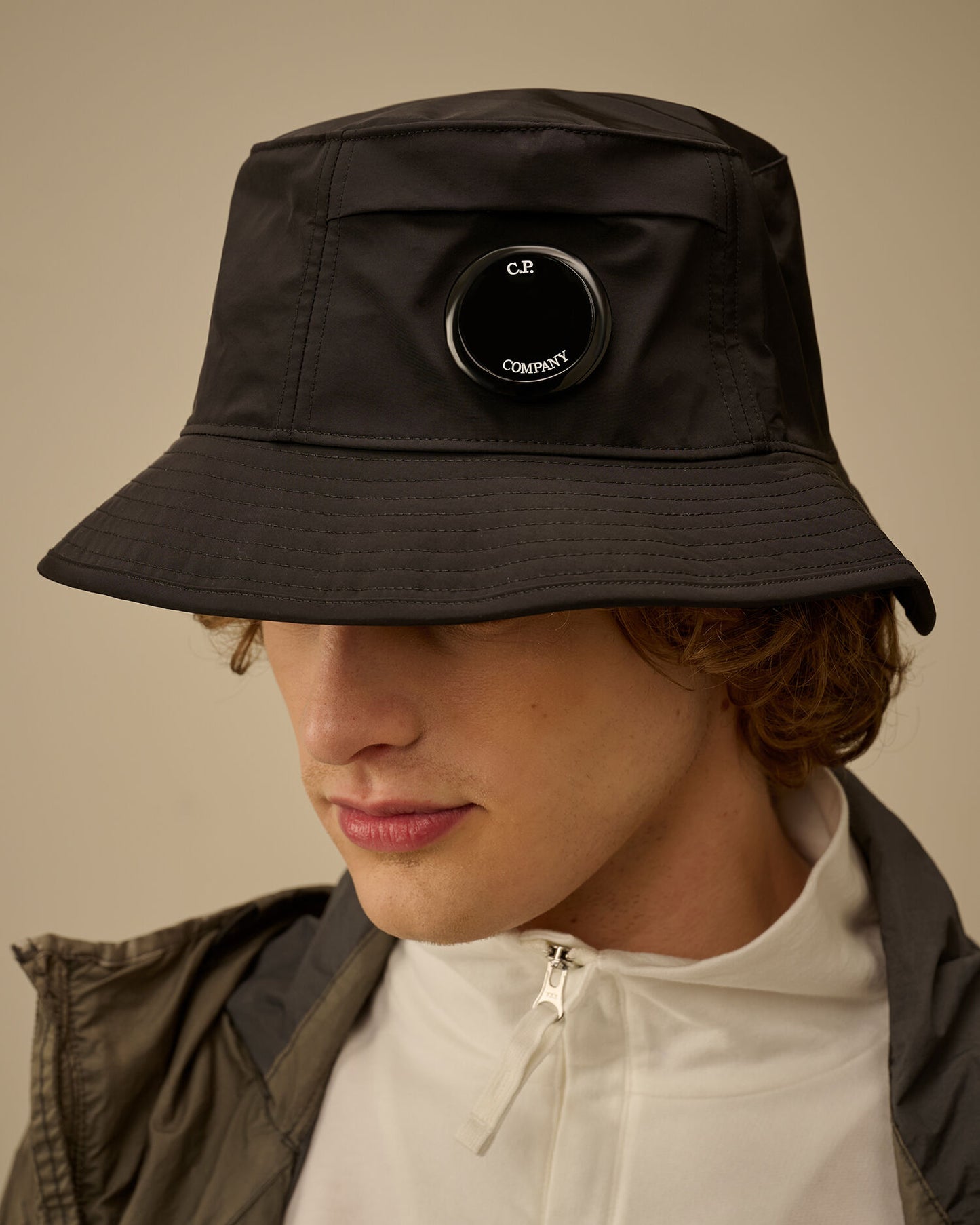 Chrome-R Lens Bucket Hat, BLACK