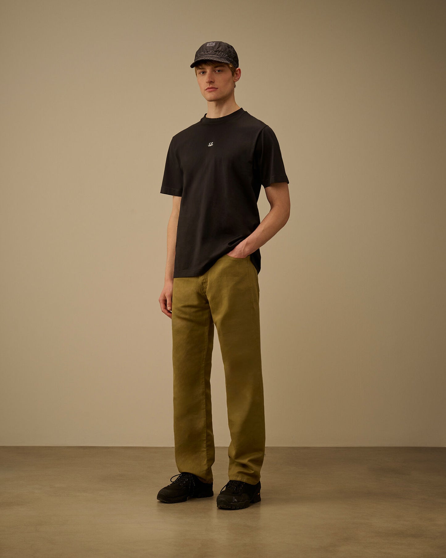 Mercerized Jersey 70/2 Gasato Short Sleeve T-Shirt, BLACK