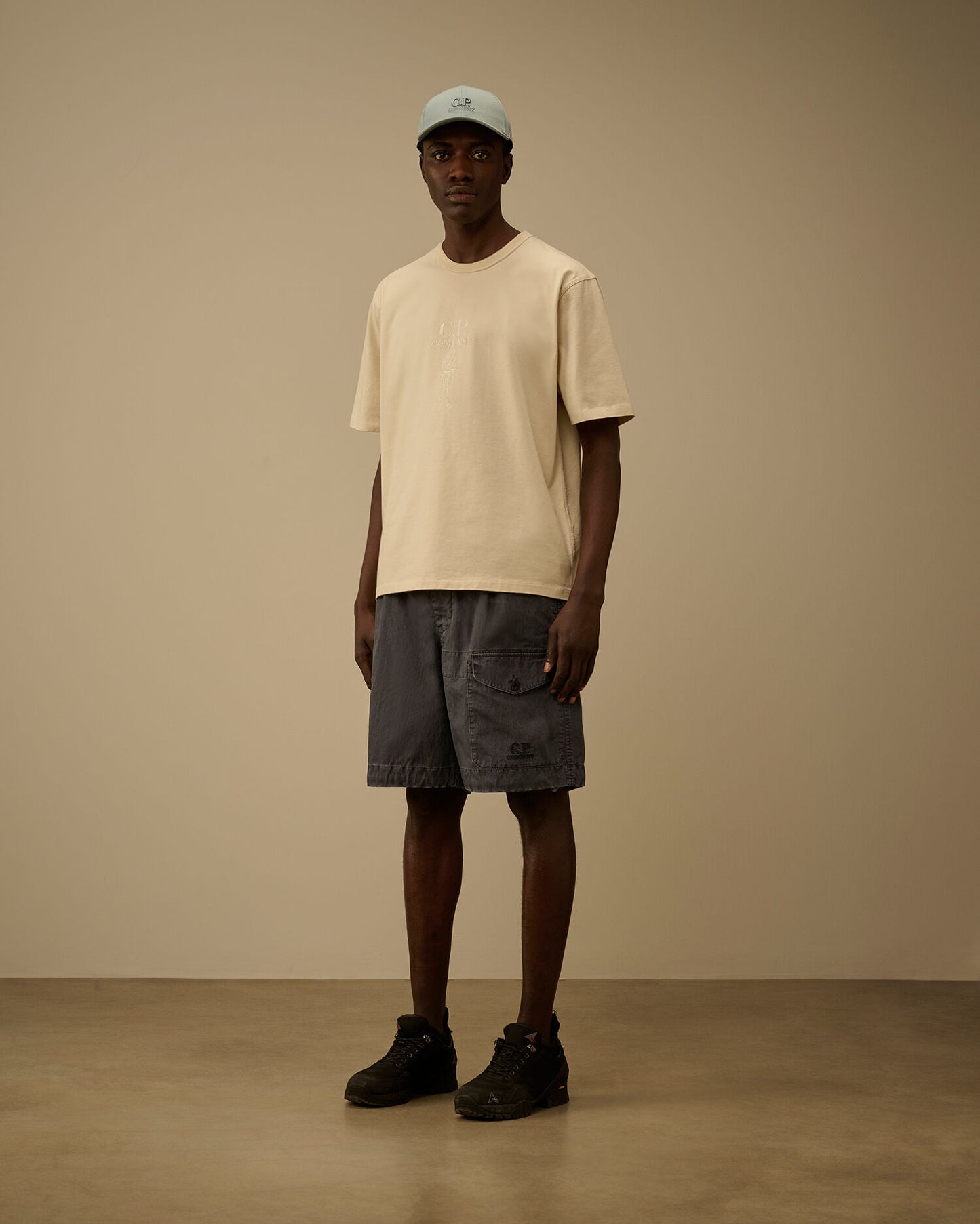 Mercerized Jersey 30/2 Twisted Short Sleeve Logo T-Shirt, FROZEN DEW - WHITE