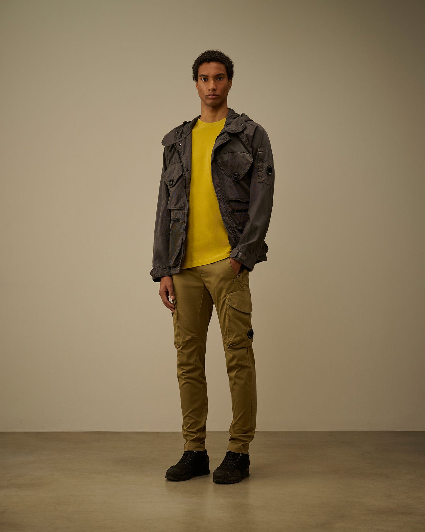 24/1 Piquet Pigment Dyed Short Sleeve T-Shirt, ANTIQUE MOSS -YELLOW
