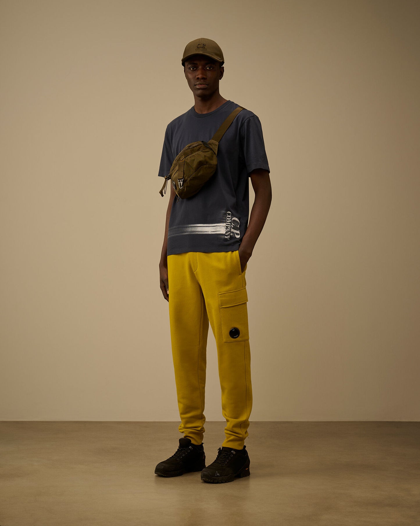 24/1 Jersey Short Sleeve Bottom Logo T-Shirt, MIDNIGHT NAVY - BLUE