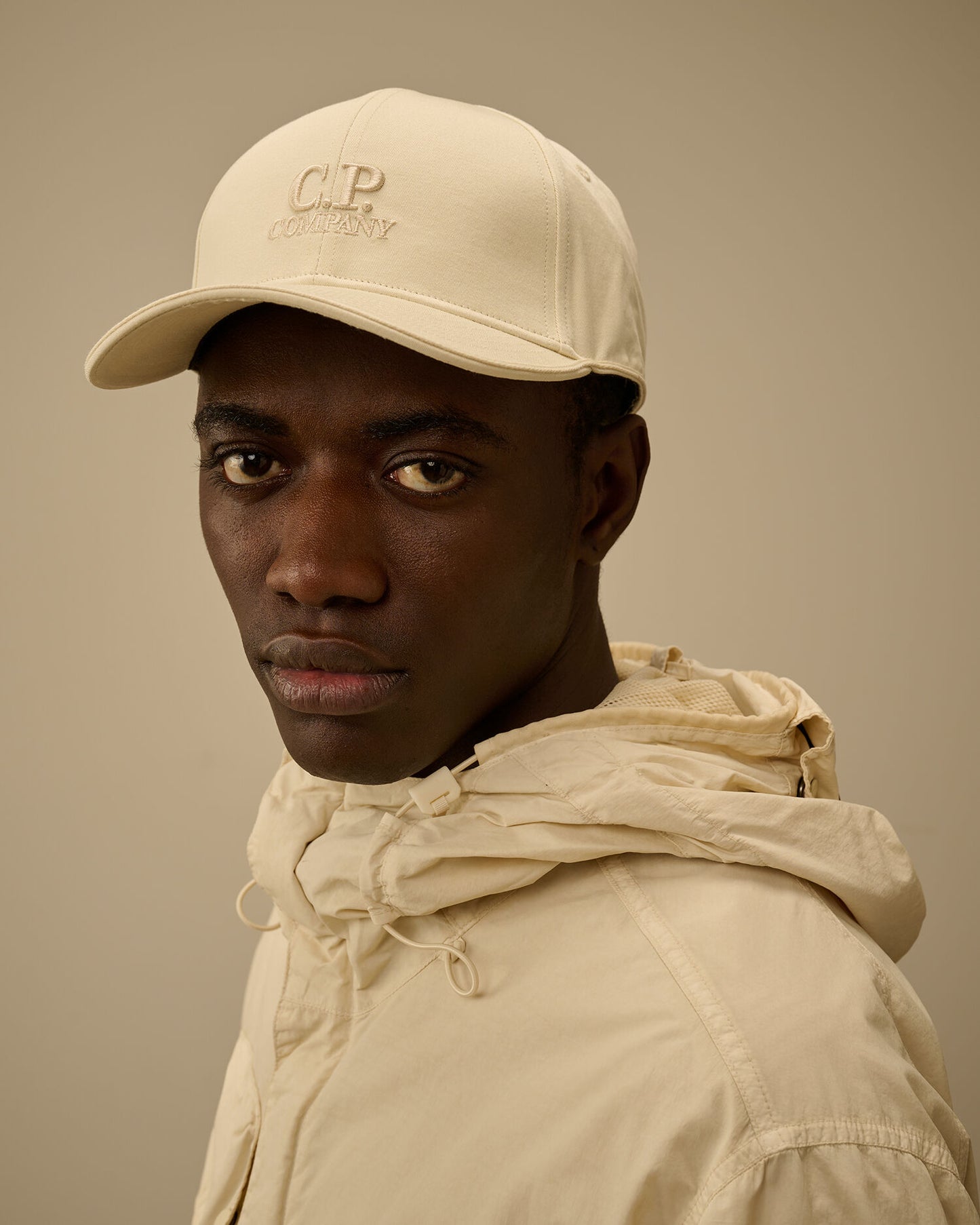 Gabardine Contrast Cap, FROZEN DEW - WHITE