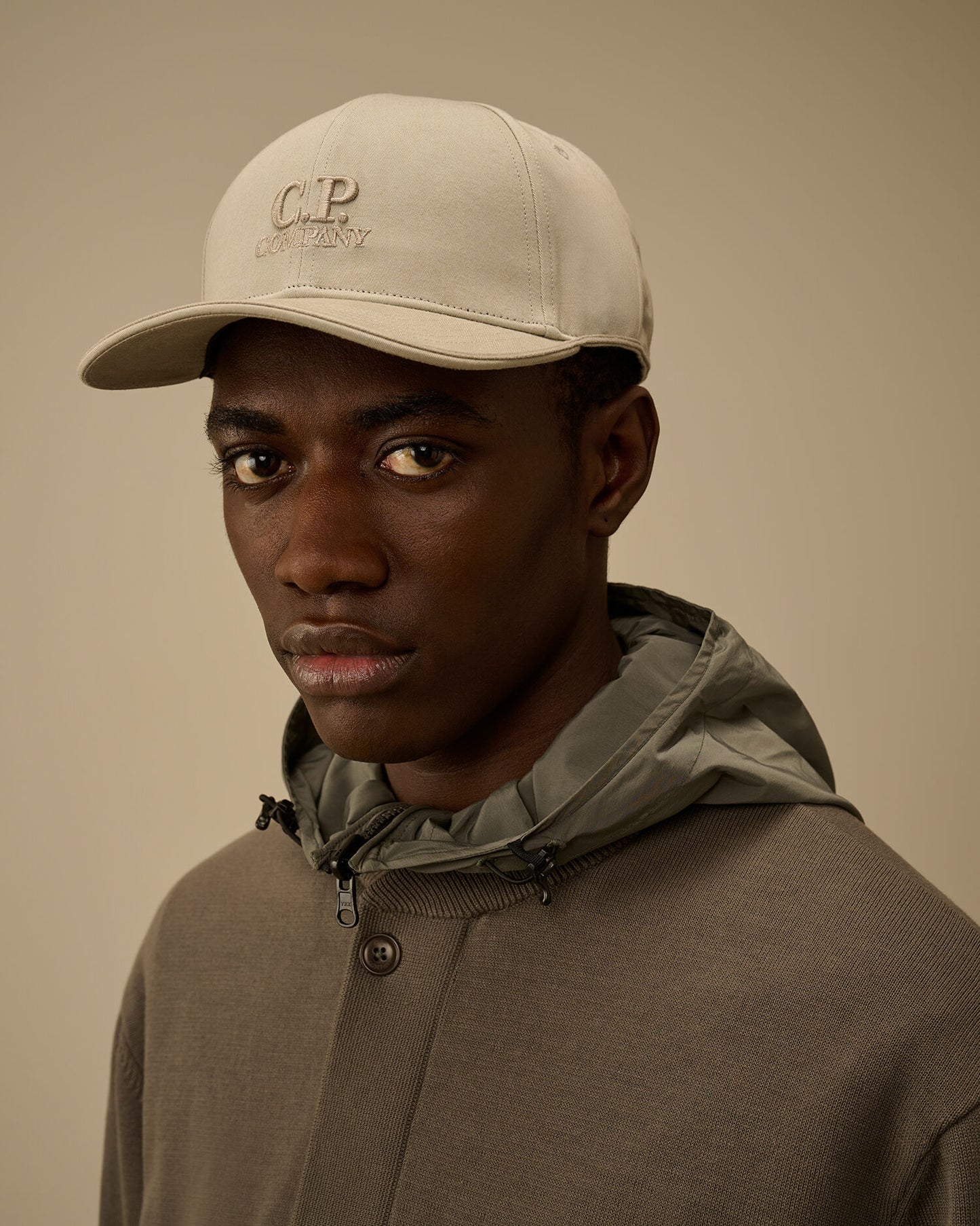 Gabardine Contrast Cap, DOVE - GREY