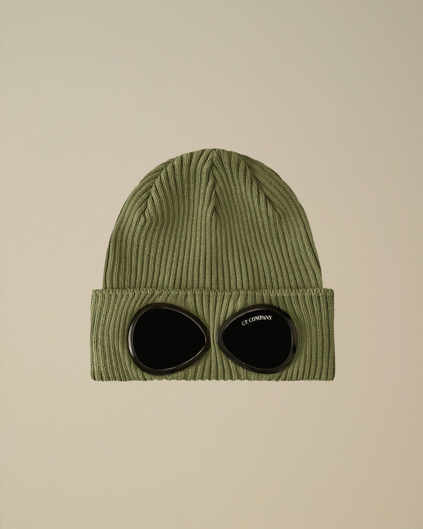 Cotton Goggle Beanie, BRONZE GREEN