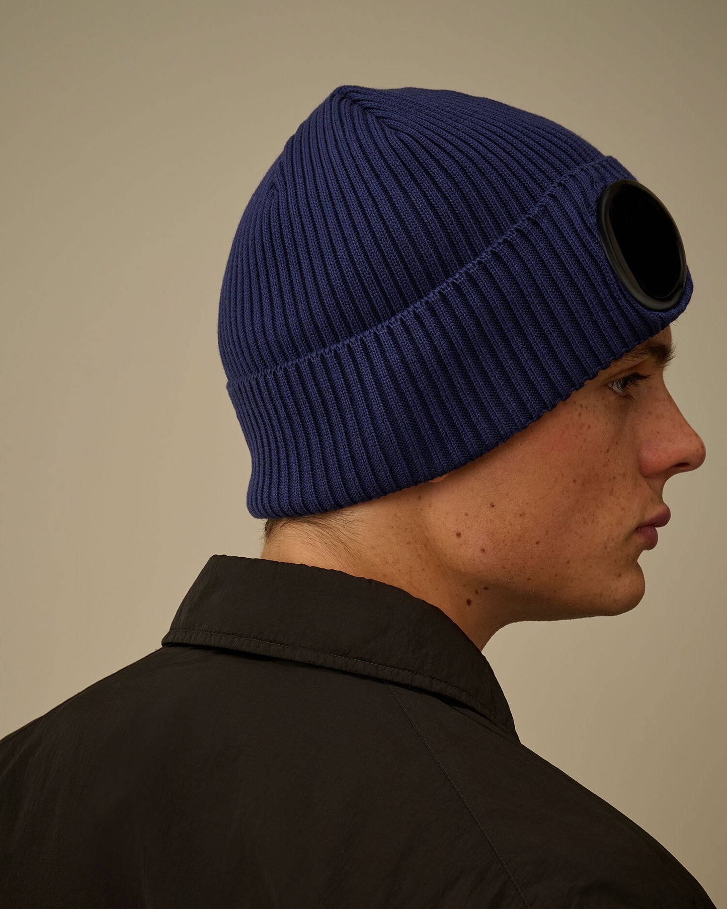 Cotton Goggle Beanie, BLUEPRINT