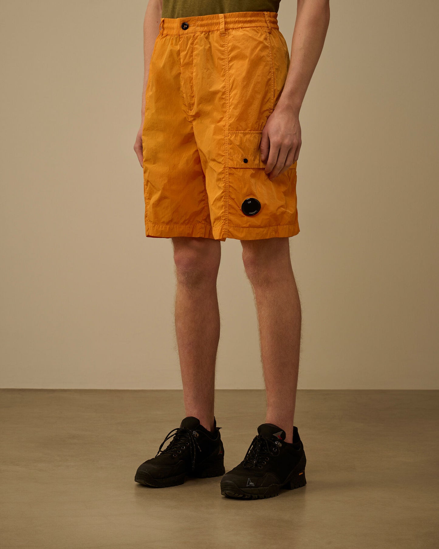 Chrome-R Lens Boxy Cargo Shorts, DESERT SUN - ORANGE