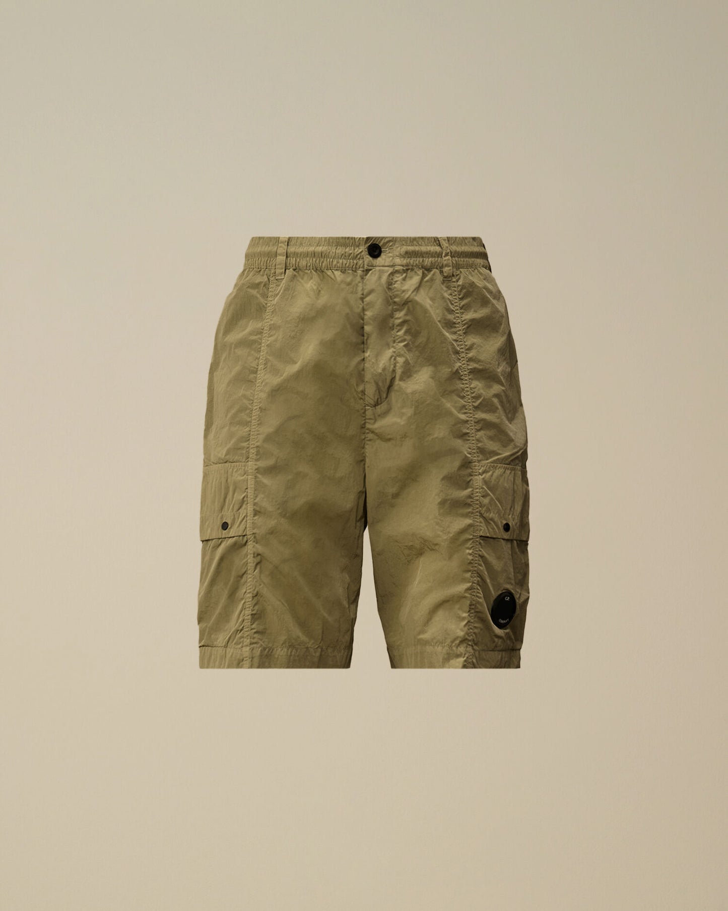 Chrome-R Lens Boxy Cargo Shorts, MOSS GRAY - GREEN