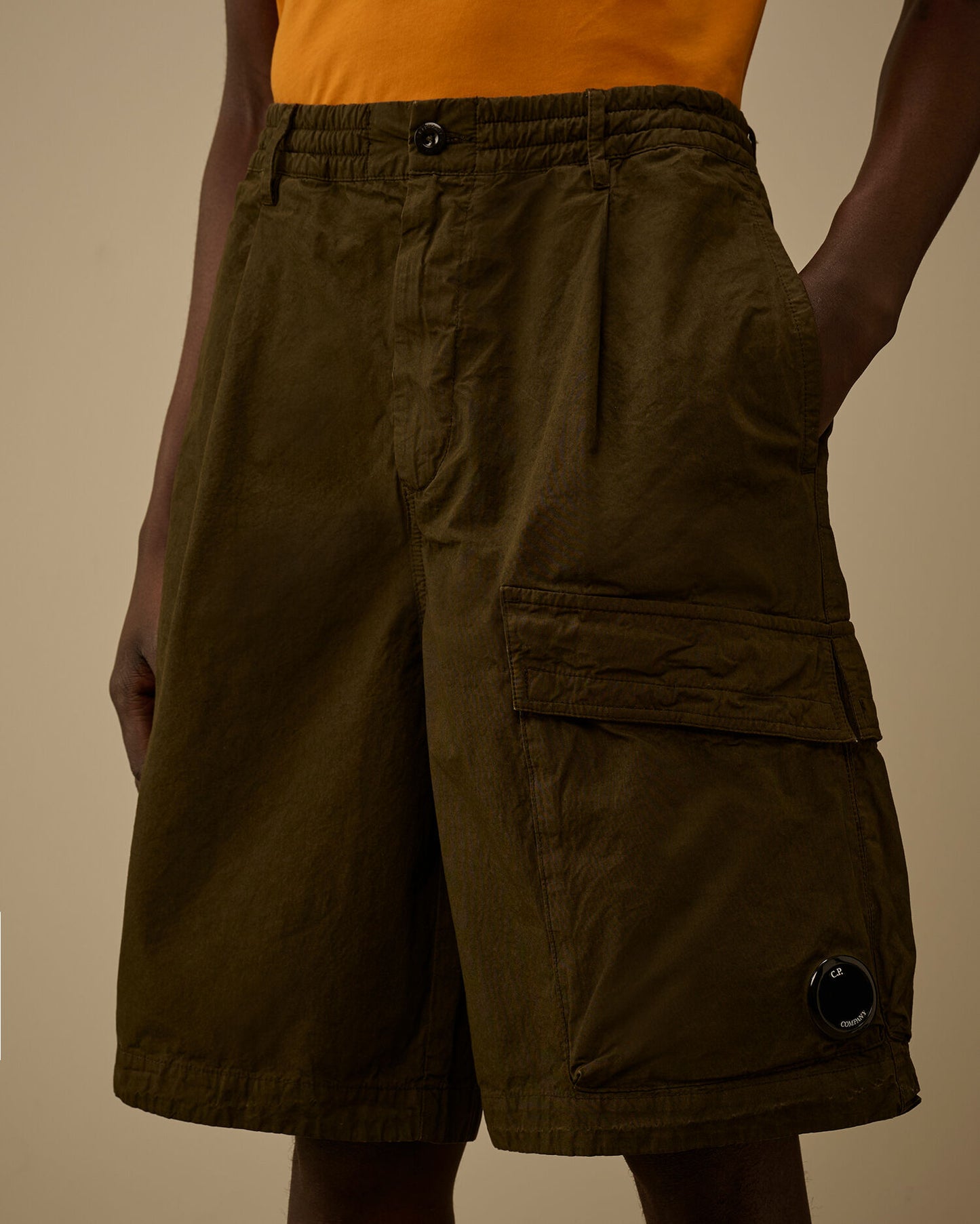 Micro-Reps Boxy Lens Shorts, IVY GREEN