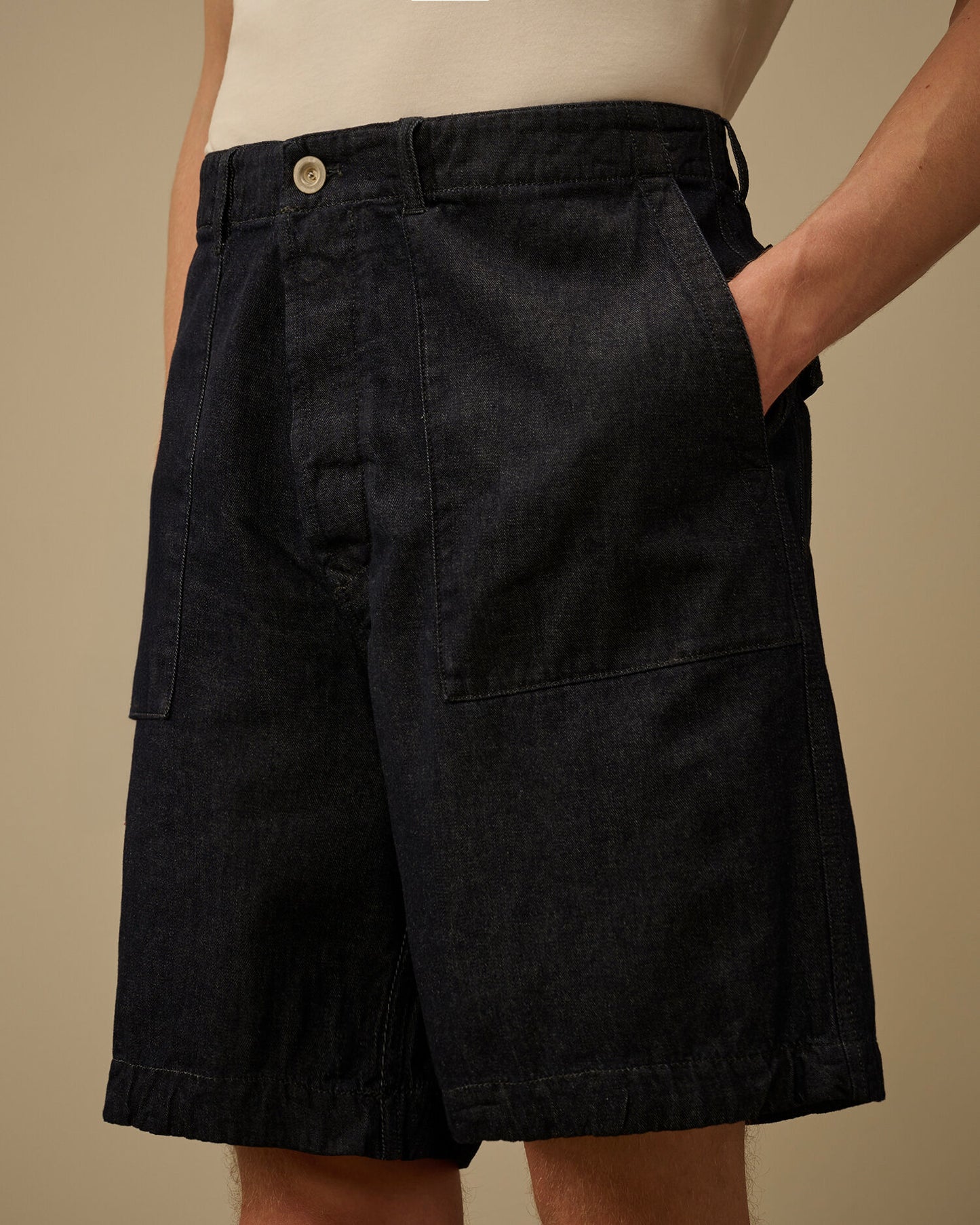3/1 Denim Shorts, DENIM - BLUE