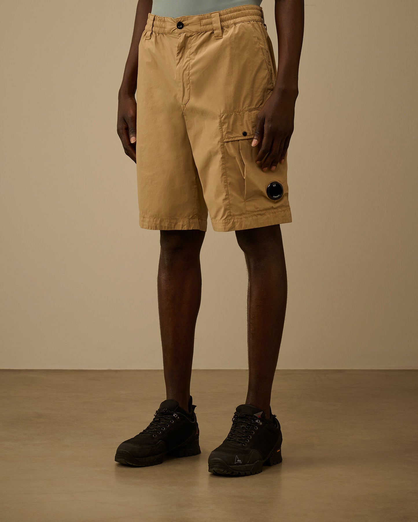50 Fili Stretch Loose Lens Cargo Shorts, ANPHORA - BEIGE