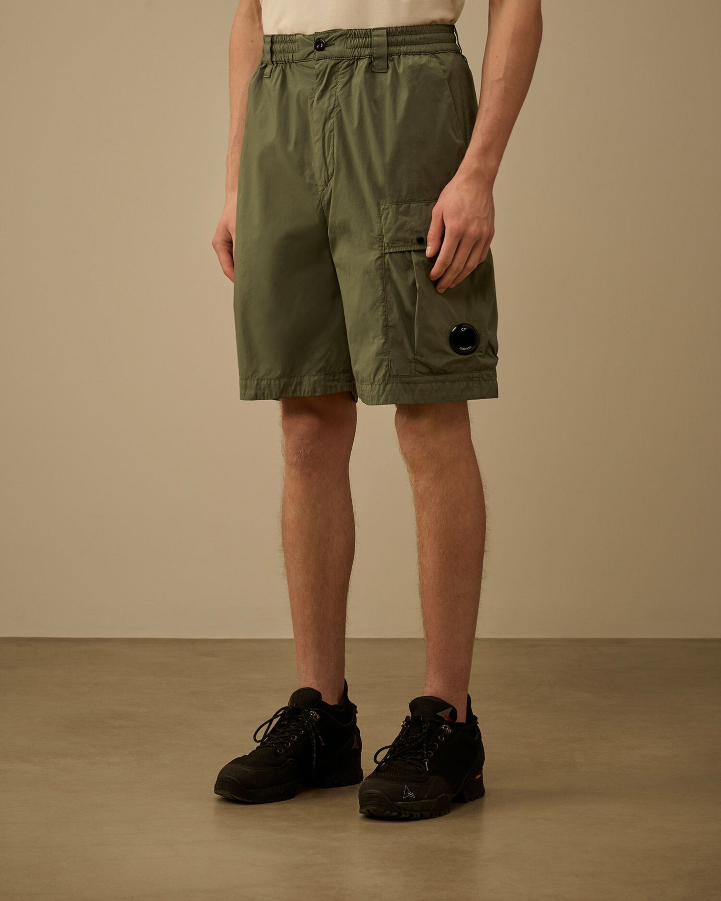 50 Fili Stretch Loose Lens Cargo Shorts, LAUREL WREATH - GREEN