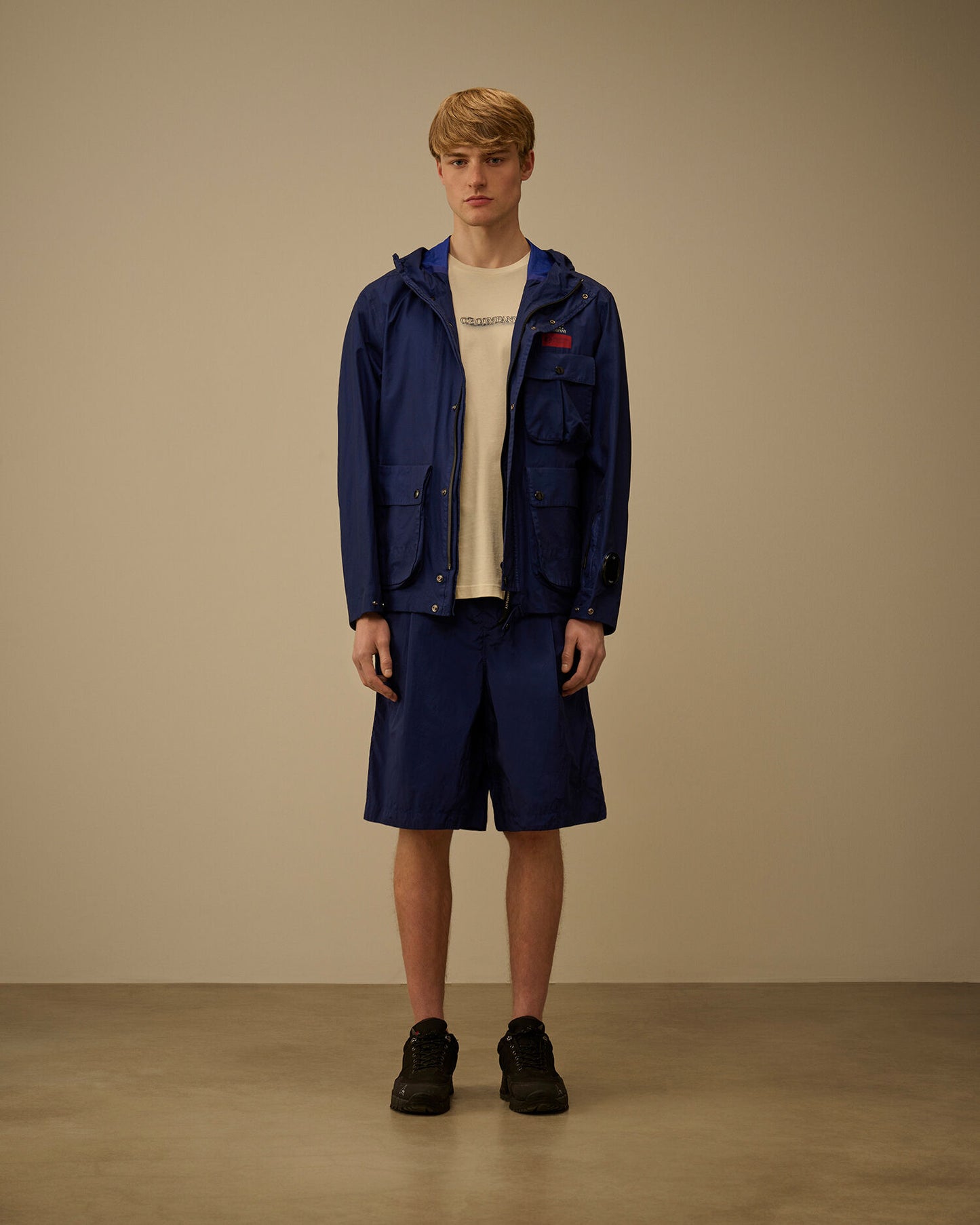 Chrome-R Boxy Pinces Shorts, BLUEPRINT