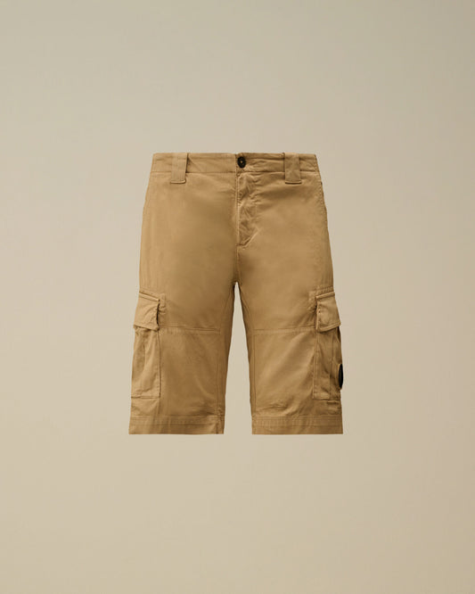 Stretch Sateen Cargo Lens Shorts, ANPHORA - BEIGE