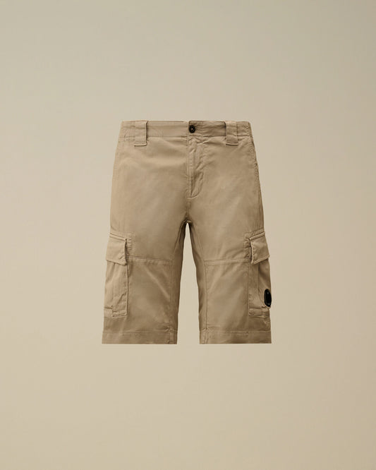 Stretch Sateen Cargo Lens Shorts, DOVE - GREY