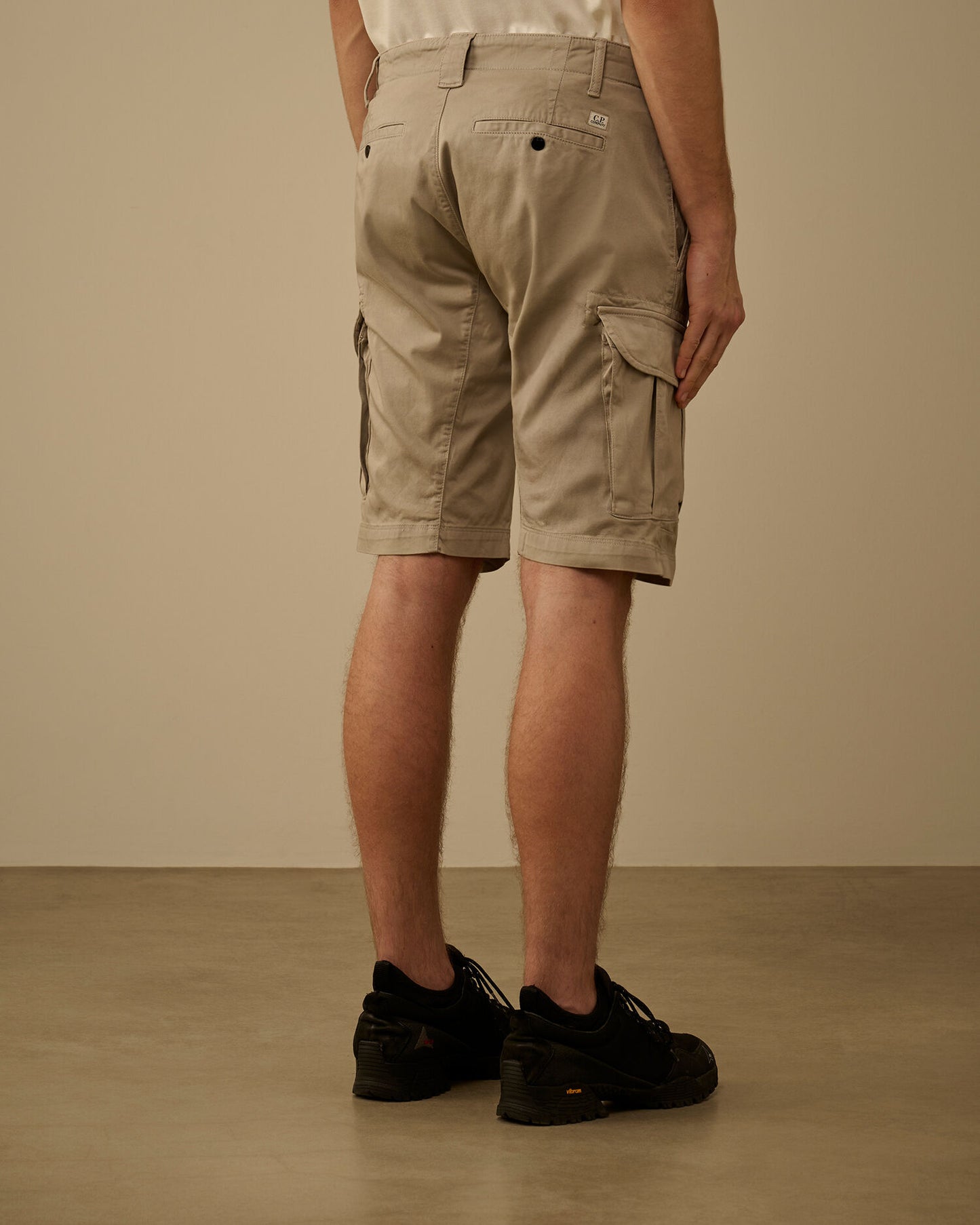 Stretch Sateen Cargo Lens Shorts, DOVE - GREY