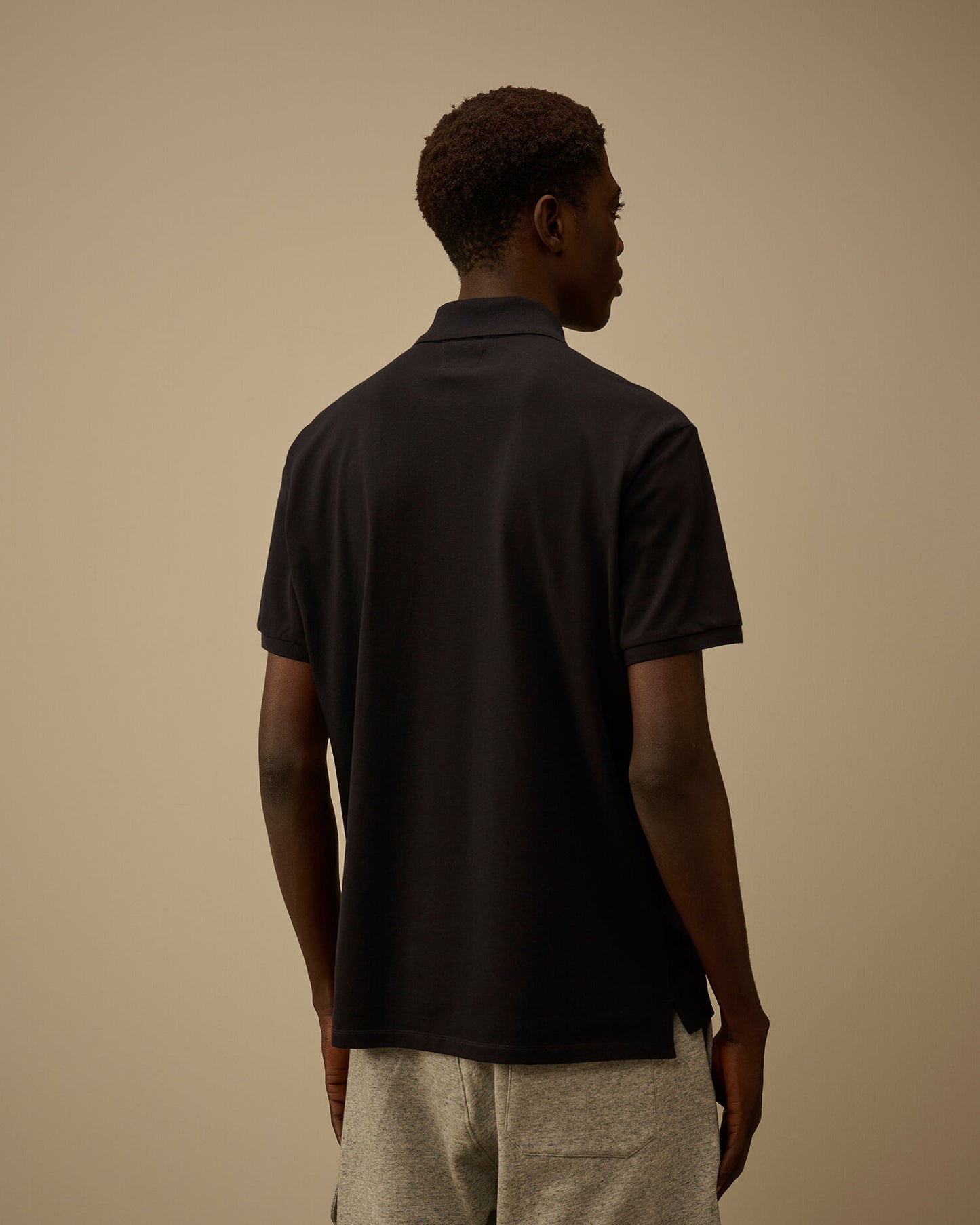 Stretch Piquet Short Sleeve Point Collar Polo, TOTAL ECLIPSE - BLUE