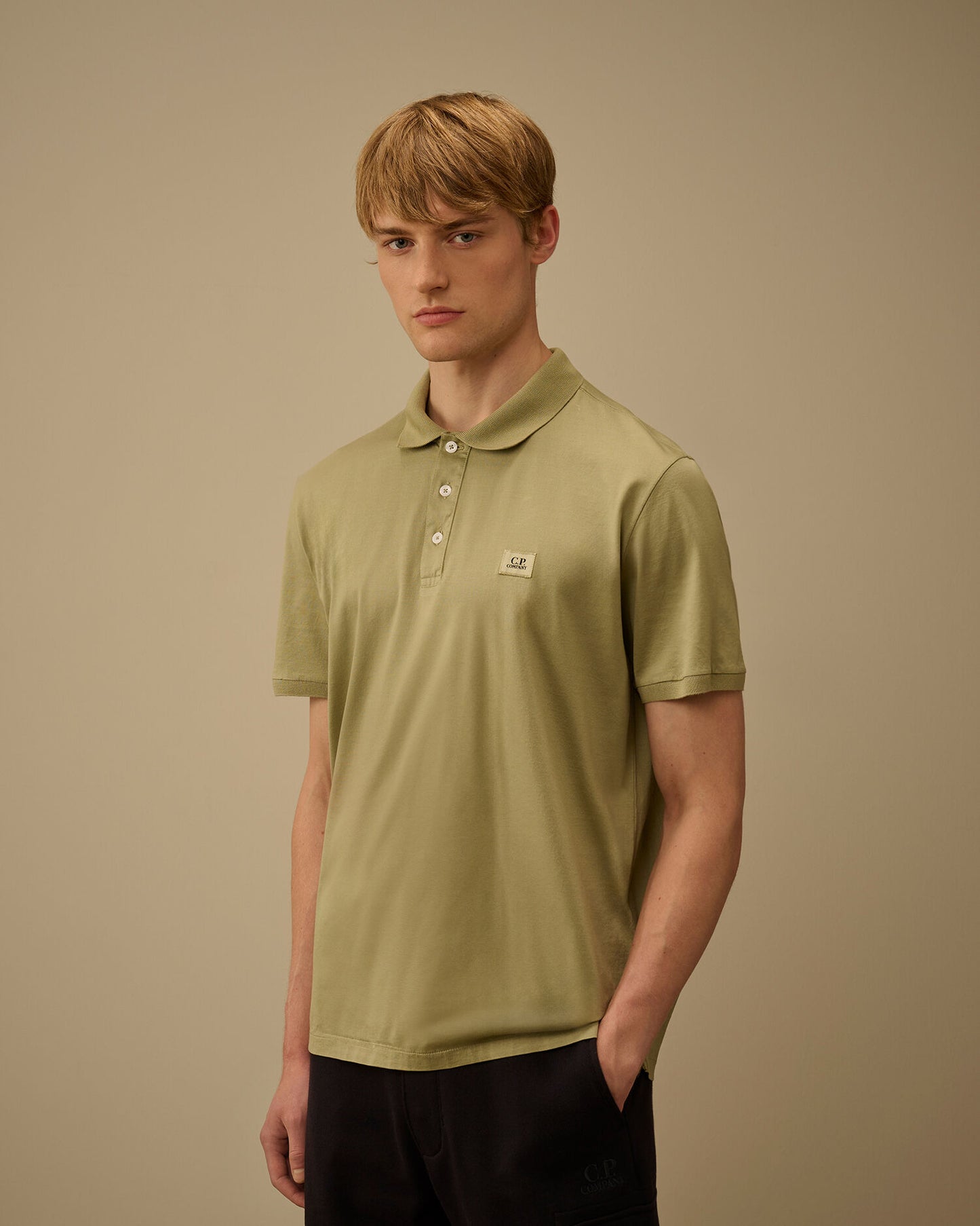 70/2 Mercerized Jersey Gasato Short Sleeve Polo, MOSS GRAY - GREEN