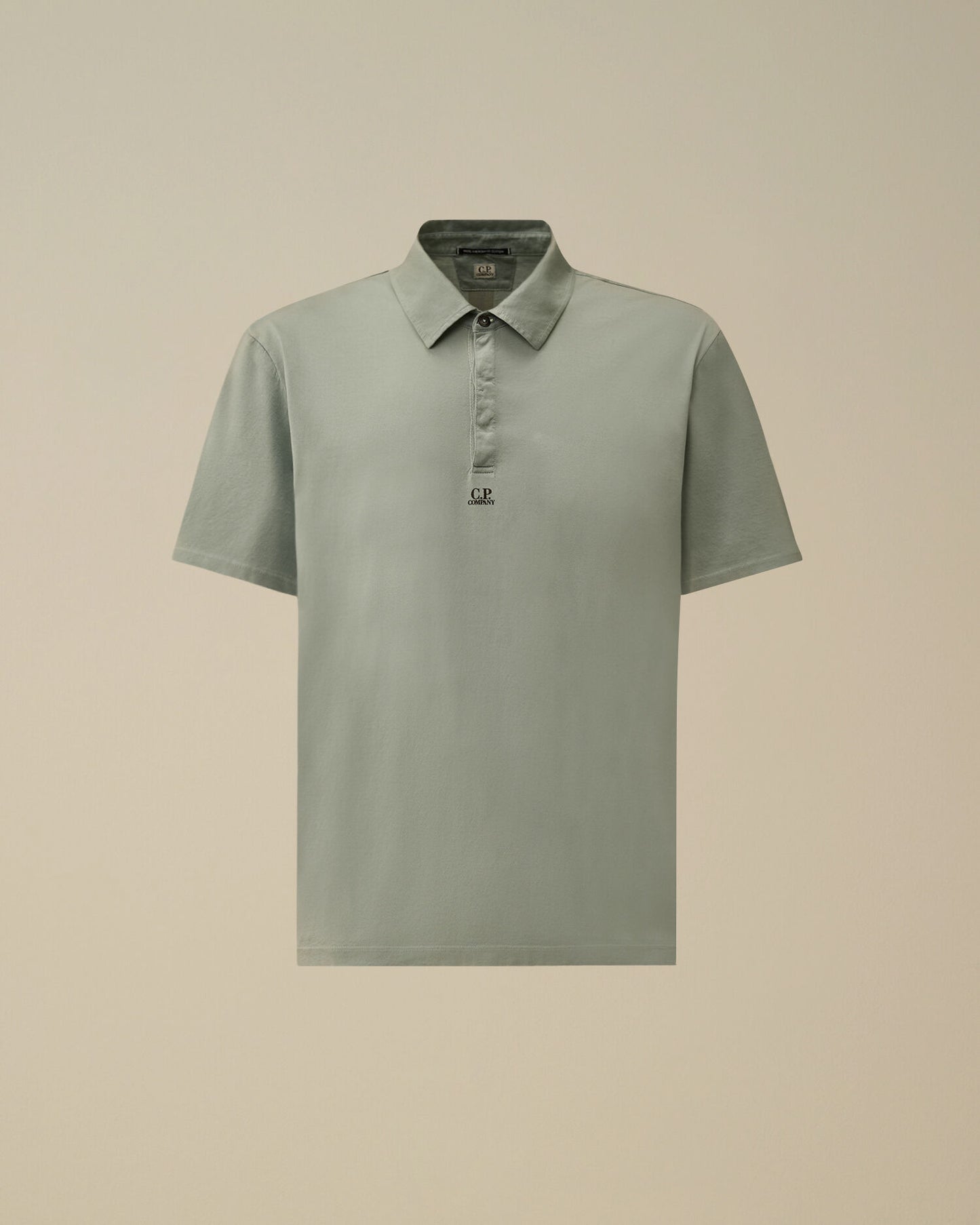 70/2 Mercerized Jersey Gasato Short Sleeve Logo Polo, SILVER BLUE