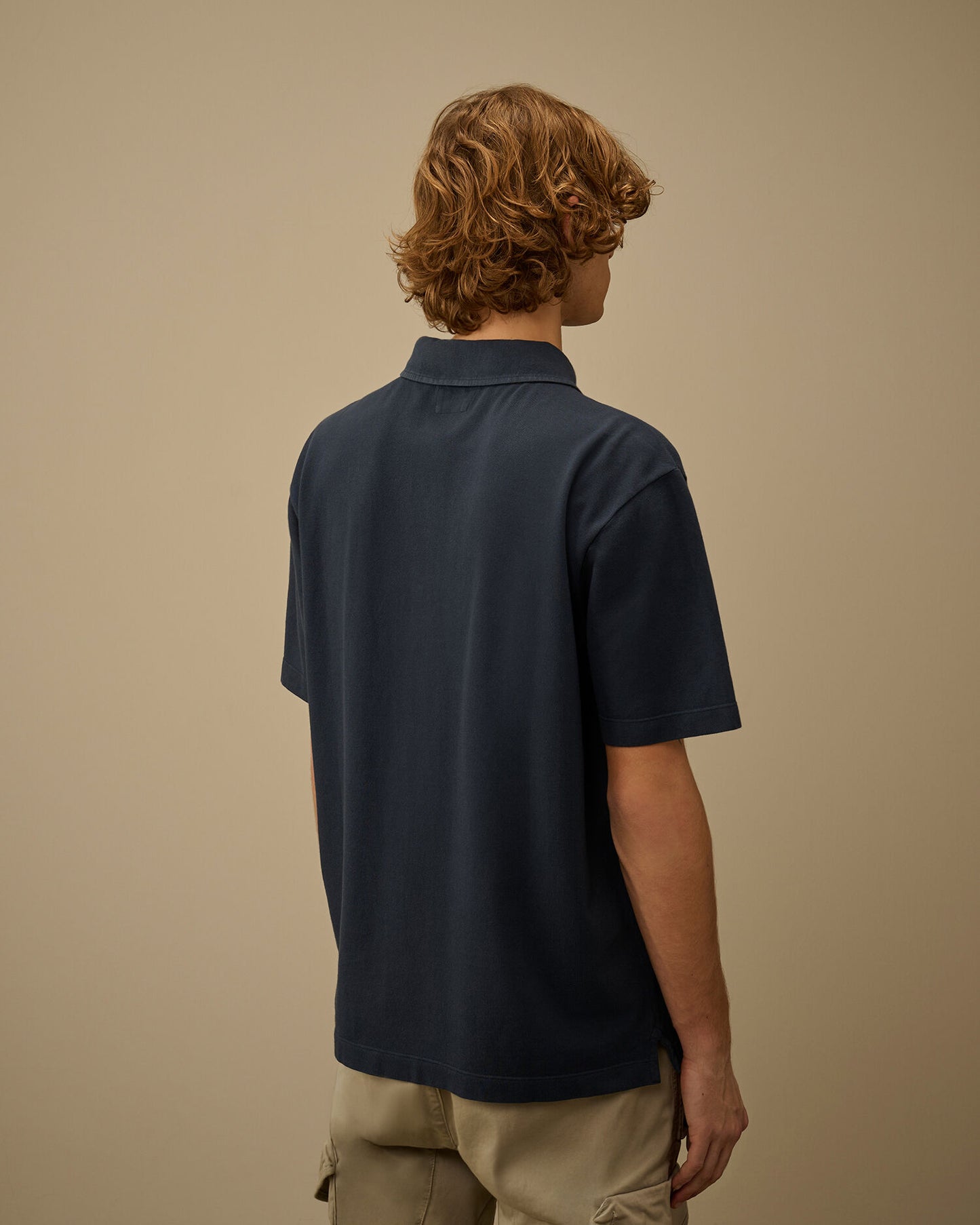 24/1 Piquet Button Short Sleeve Polo, MIDNIGHT NAVY - BLUE