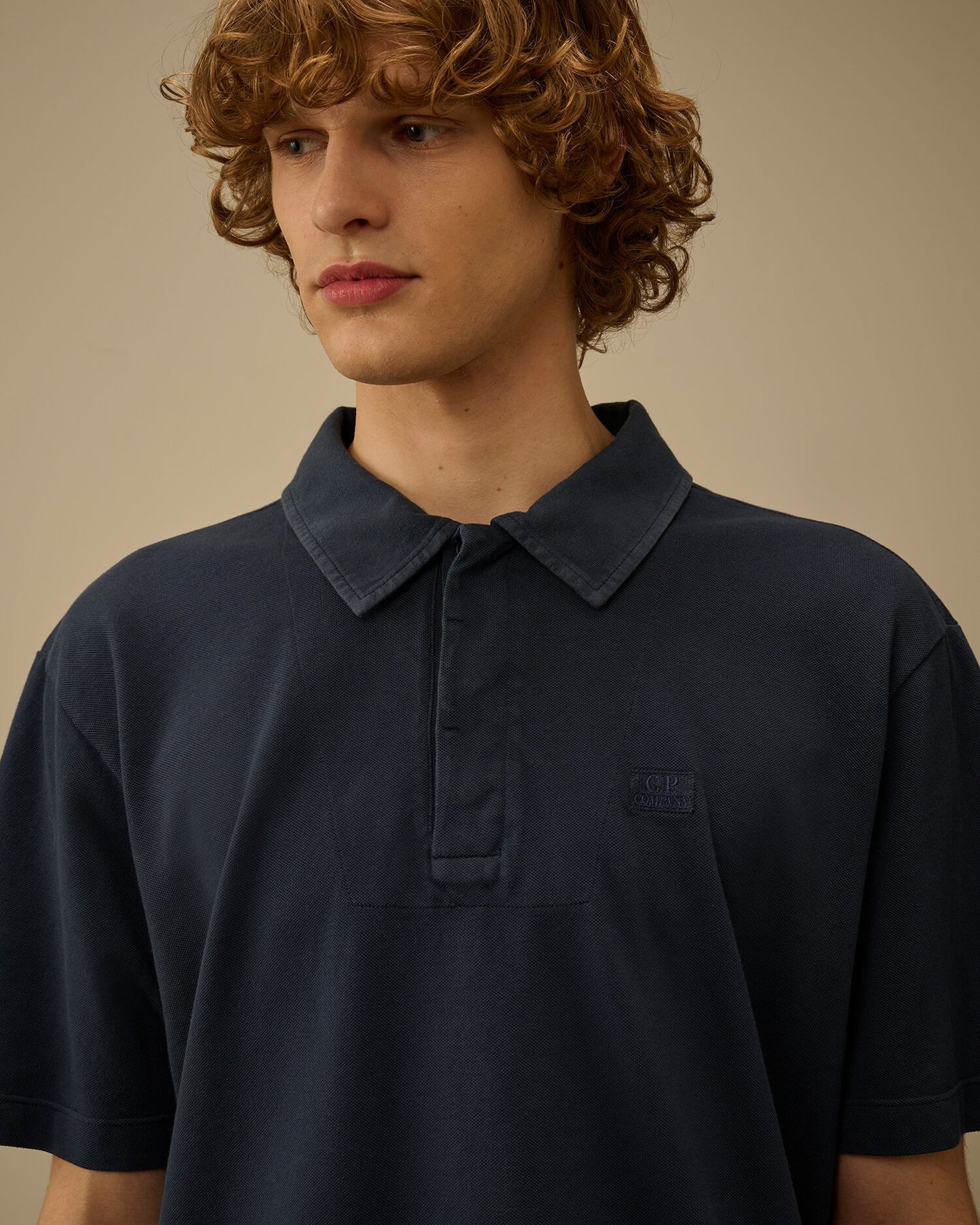 24/1 Piquet Button Short Sleeve Polo, MIDNIGHT NAVY - BLUE