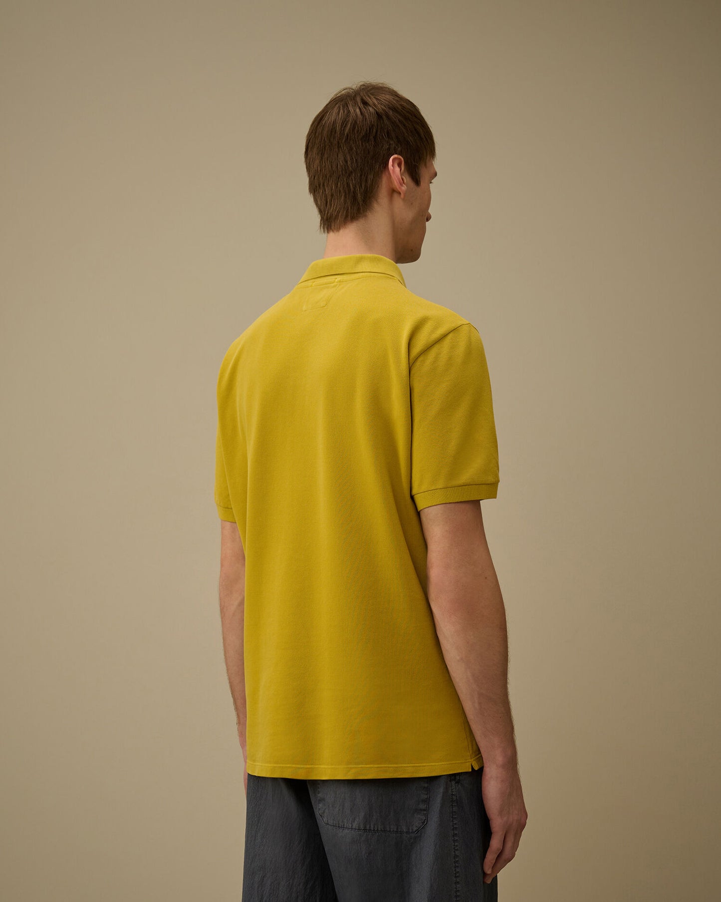 24/1 Piquet Pigment Dyed Short Sleeve Polo, ANTIQUE MOSS -YELLOW