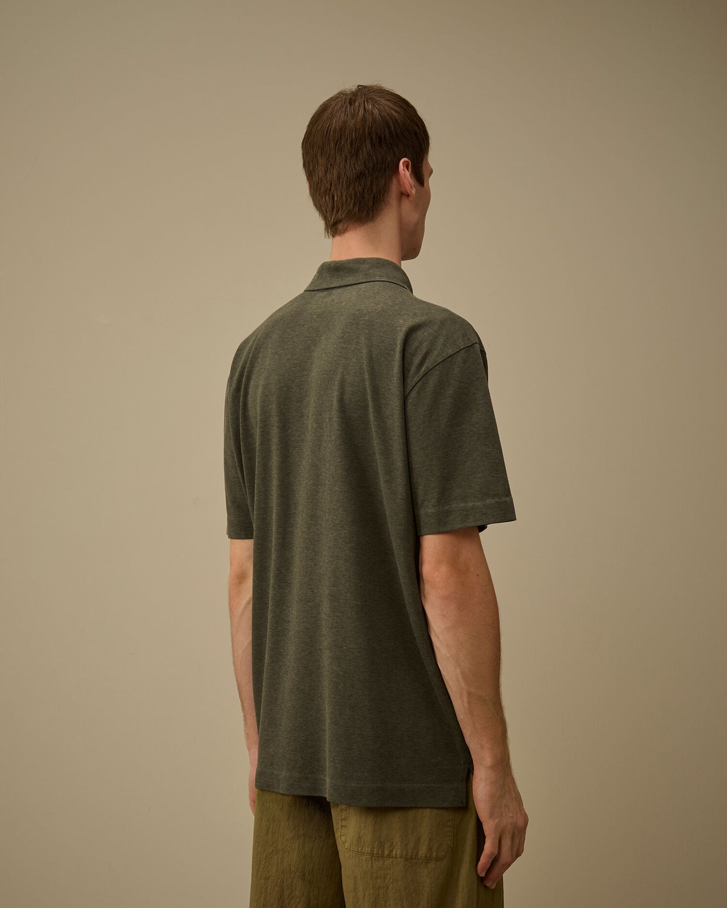 20/1 Jersey Plated Polo, GUNMETAL - GREY