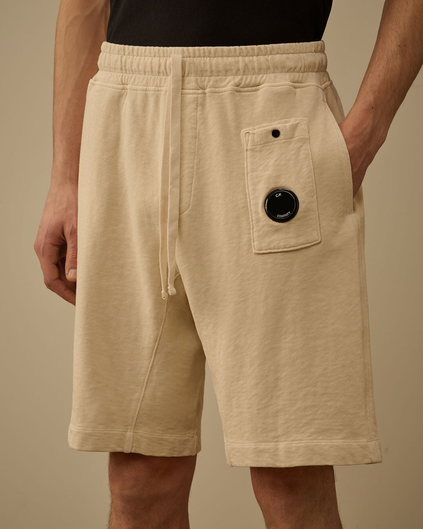 Malfilè Fleece Lens Sweatshorts, FROZEN DEW - WHITE
