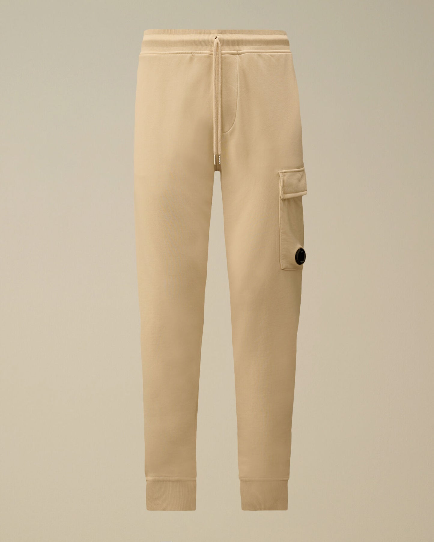 Cotton Diagonal Fleece Cargo Lens Sweatpants, FROZEN DEW - WHITE