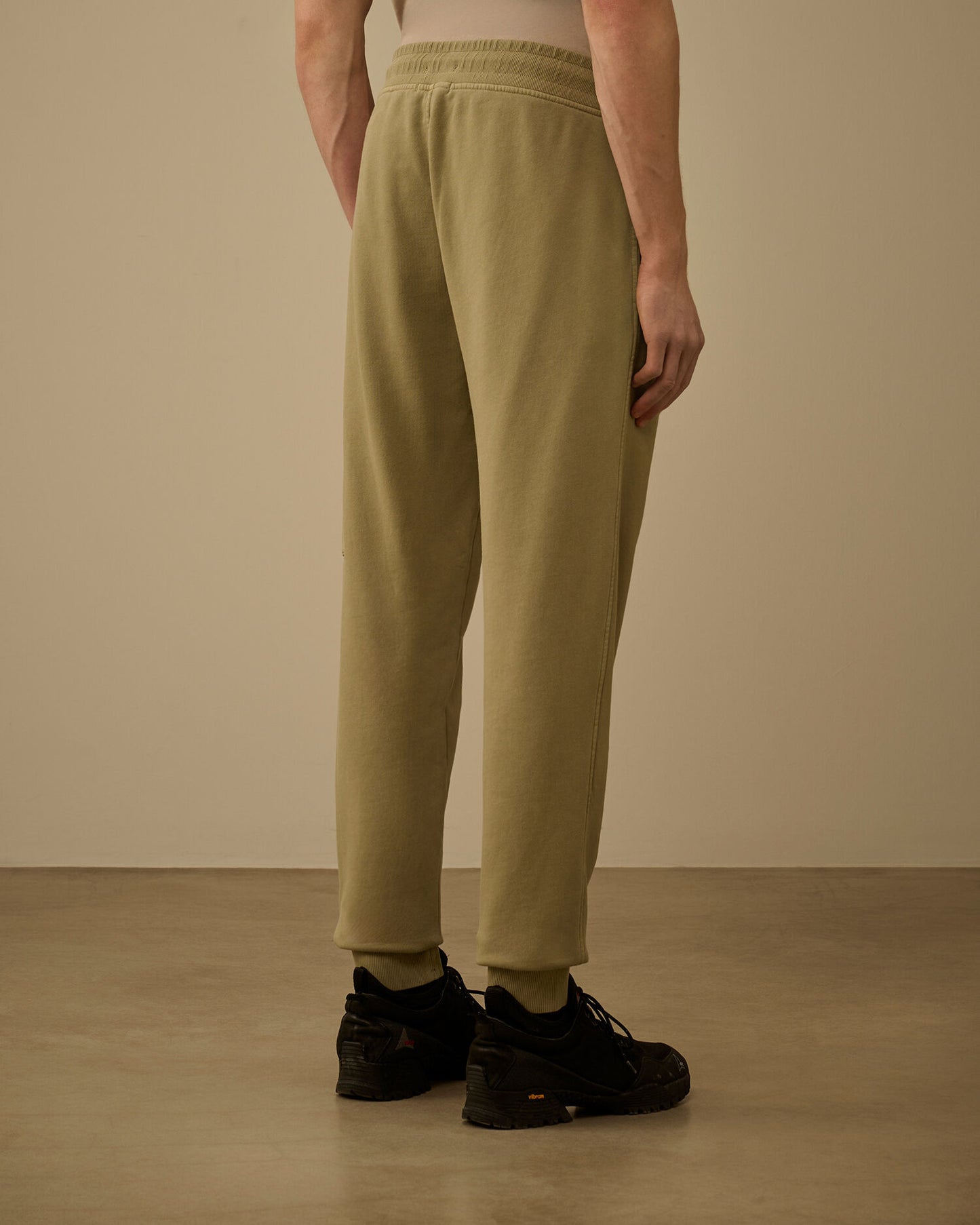 Cotton Diagonal Fleece Cargo Lens Sweatpants, MOSS GRAY - GREEN