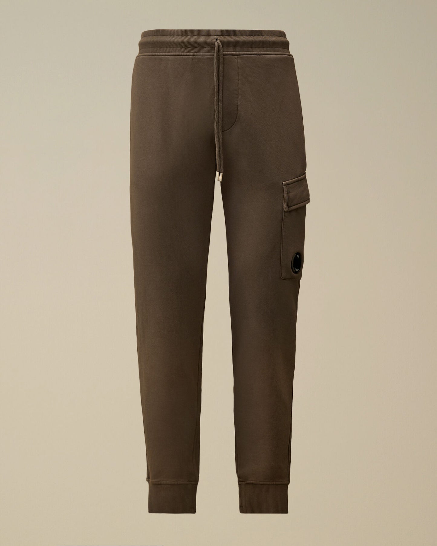 Cotton Diagonal Fleece Cargo Lens Sweatpants, GUNMETAL - GREY