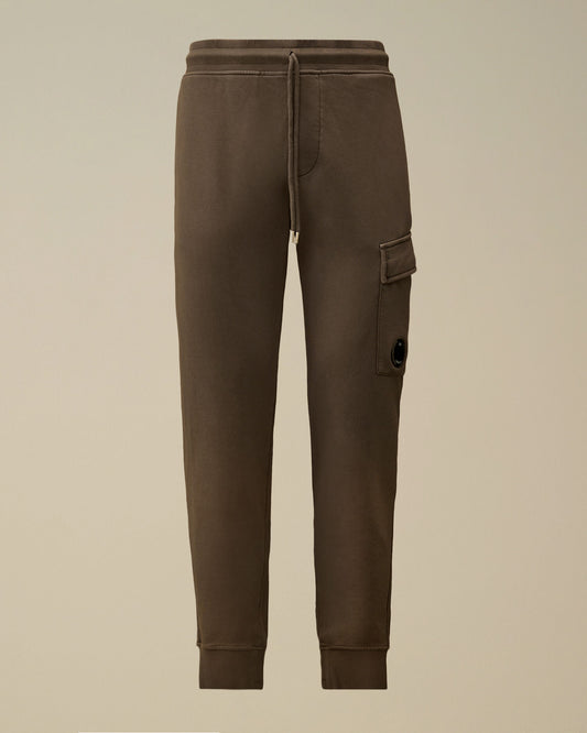 Cotton Diagonal Fleece Cargo Lens Sweatpants, GUNMETAL - GREY