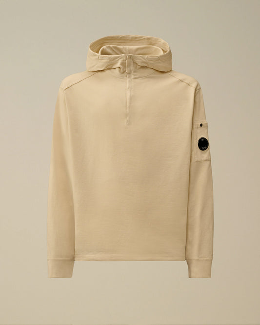 Light Fleece Half Zip Lens Sweatshirt, FROZEN DEW - WHITE