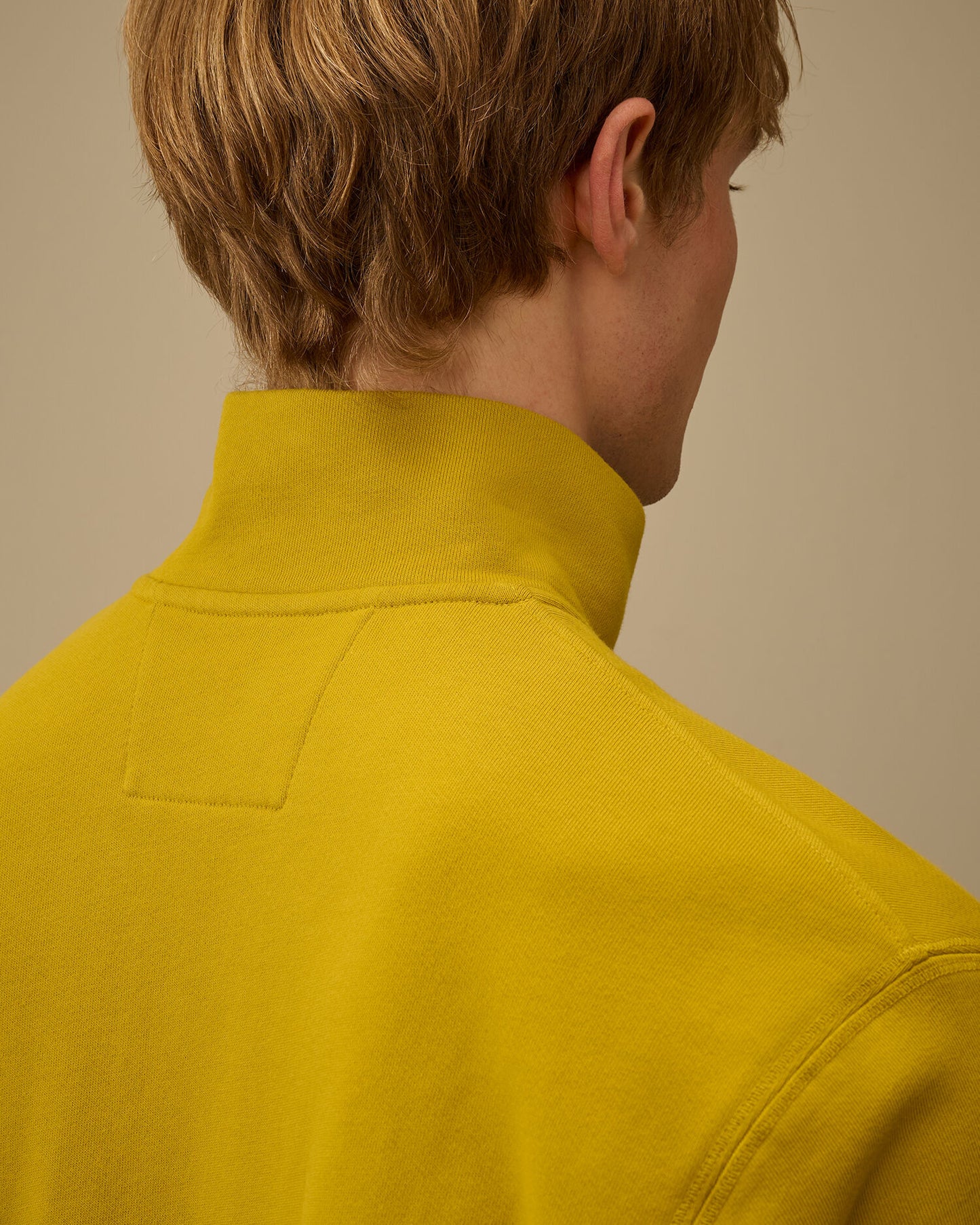 Diagonal Raised Fleece Half Zip Sweatshirt, ANTIQUE MOSS -YELLOW