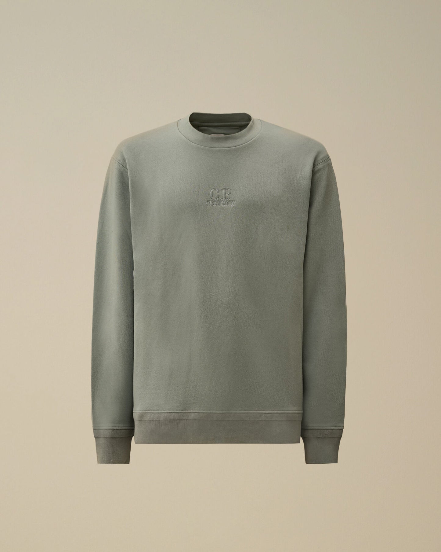 Diagonal Raised Fleece Crewneck Sweatshirt, SILVER BLUE