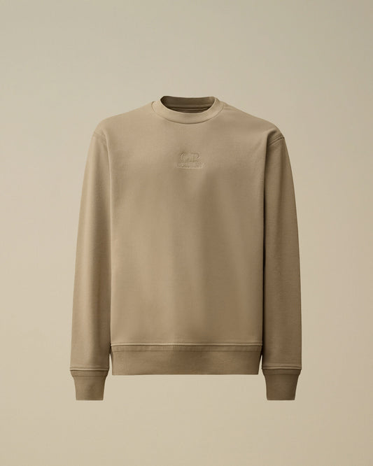 Diagonal Raised Fleece Crewneck Sweatshirt, DOVE - GREY