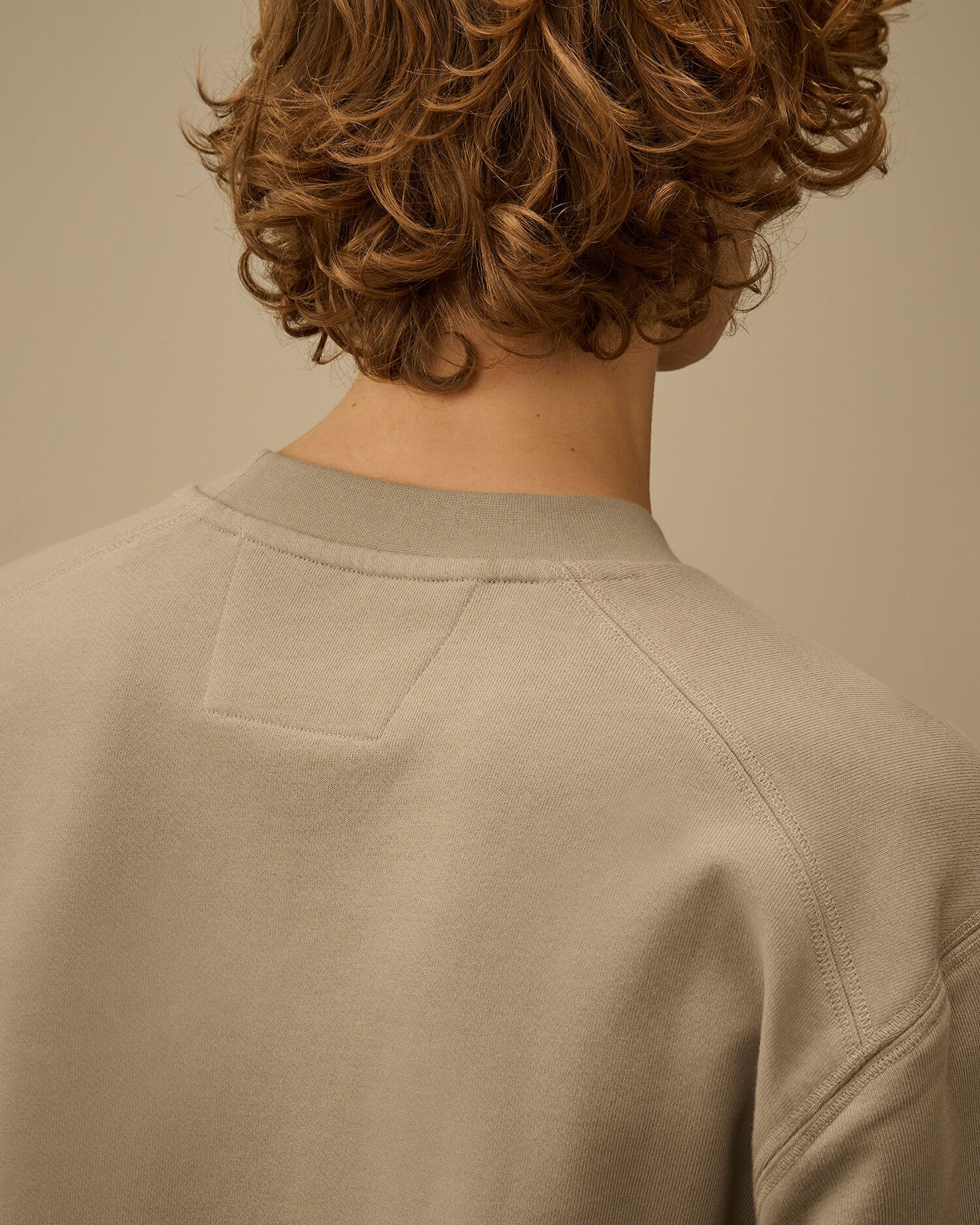 Diagonal Raised Fleece Crewneck Sweatshirt, DOVE - GREY