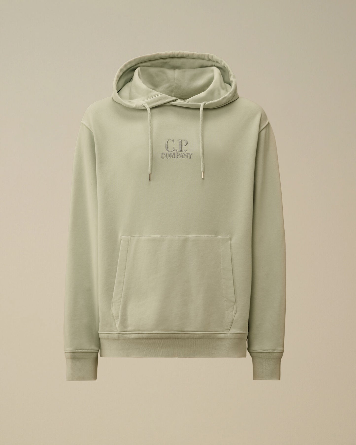 Cotton Diagonal Fleece Hooded Sweatshirt, MISTY BLUE
