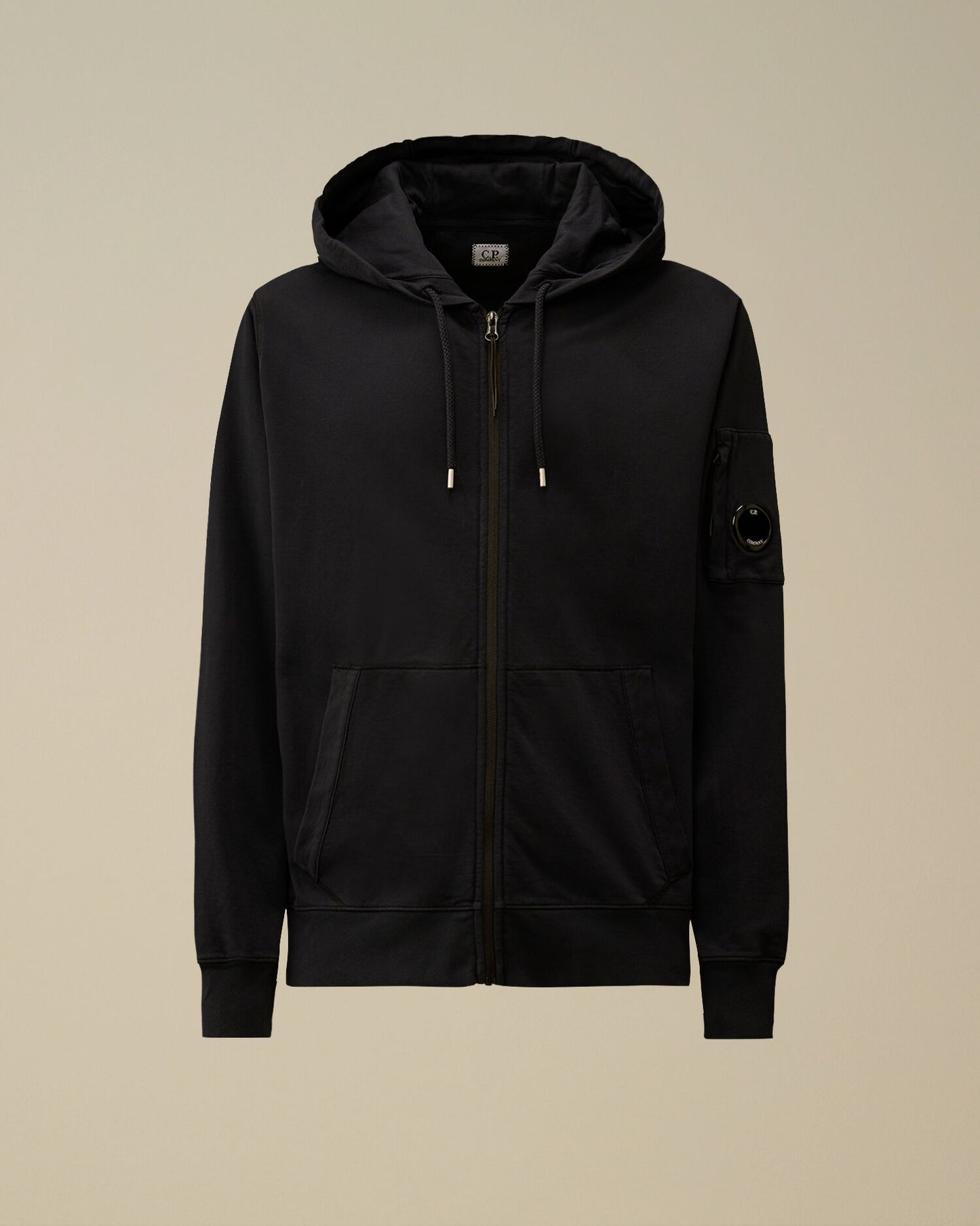 Light Fleece Zip Hooded Lens Sweatshirt, TOTAL ECLIPSE - BLUE