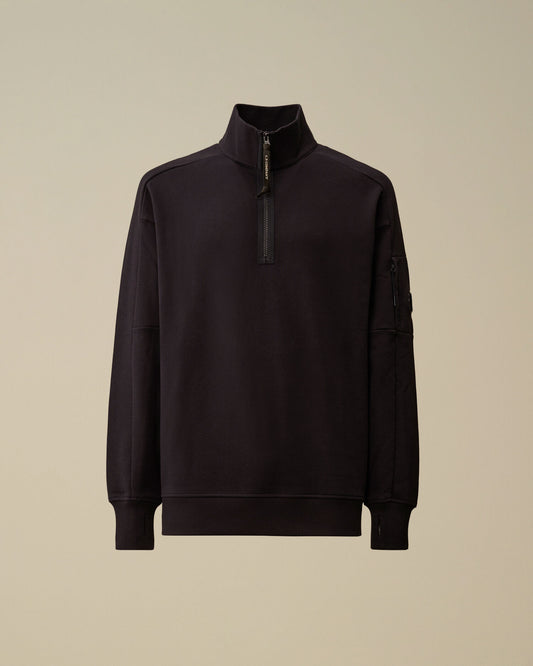 Diagonal Raised Fleece Half Zip Lens Sweatshirt, TOTAL ECLIPSE - BLUE