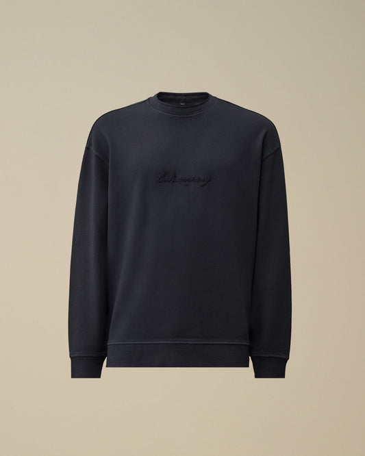 Combed Jersey 10/2 Boxy Mockneck Sweatshirt, MIDNIGHT NAVY - BLUE