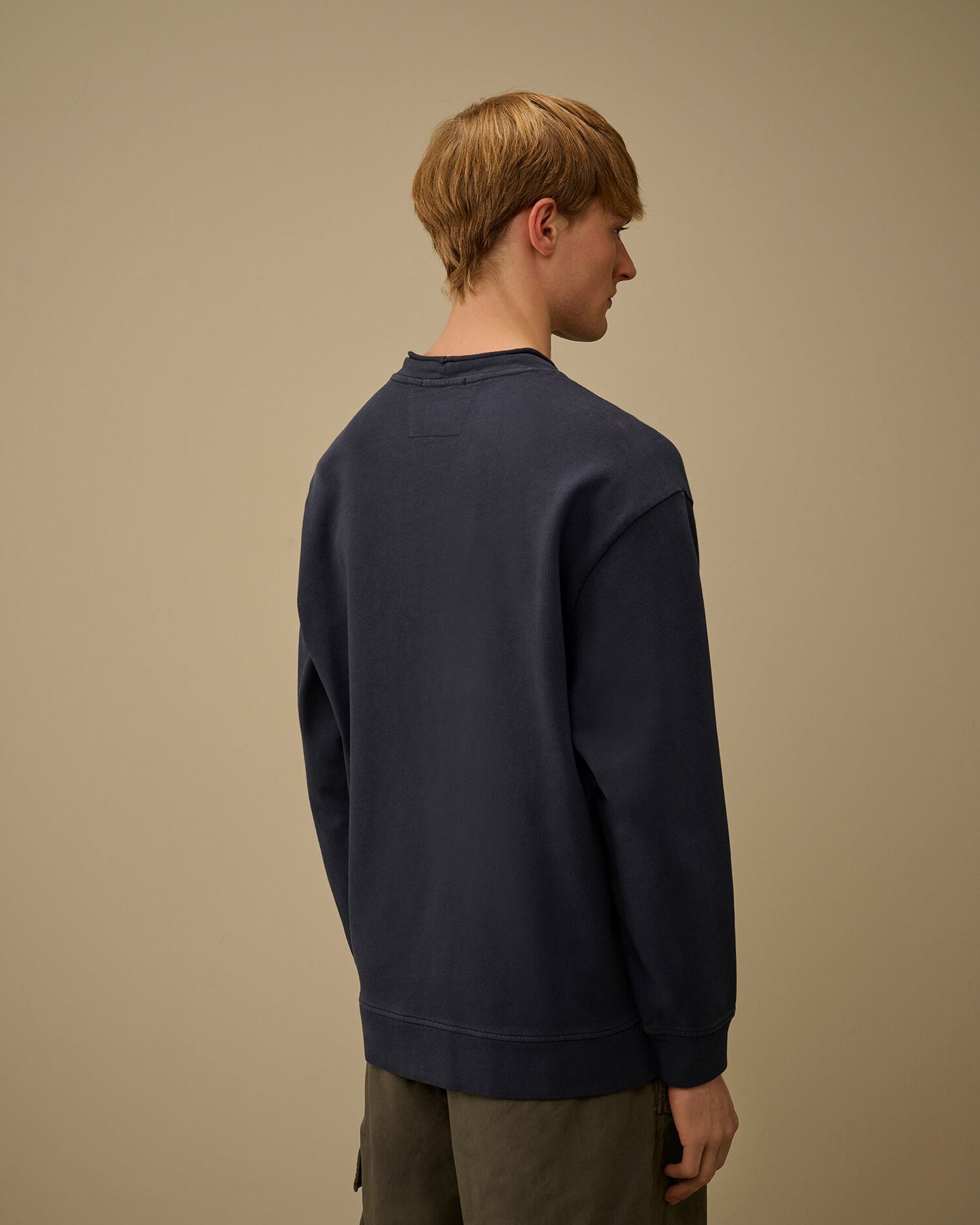 Combed Jersey 10/2 Boxy Mockneck Sweatshirt, MIDNIGHT NAVY - BLUE