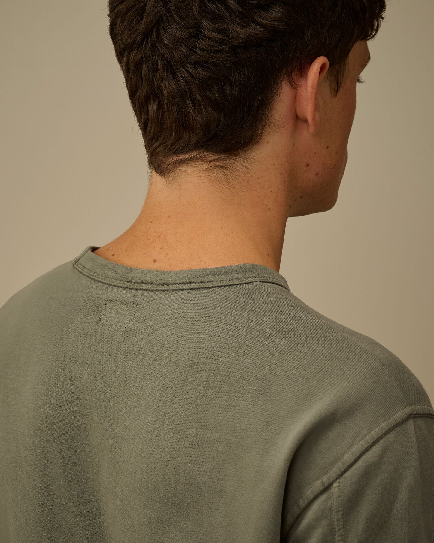 Light Fleece Crewneck Sweatshirt, GUNMETAL - GREY