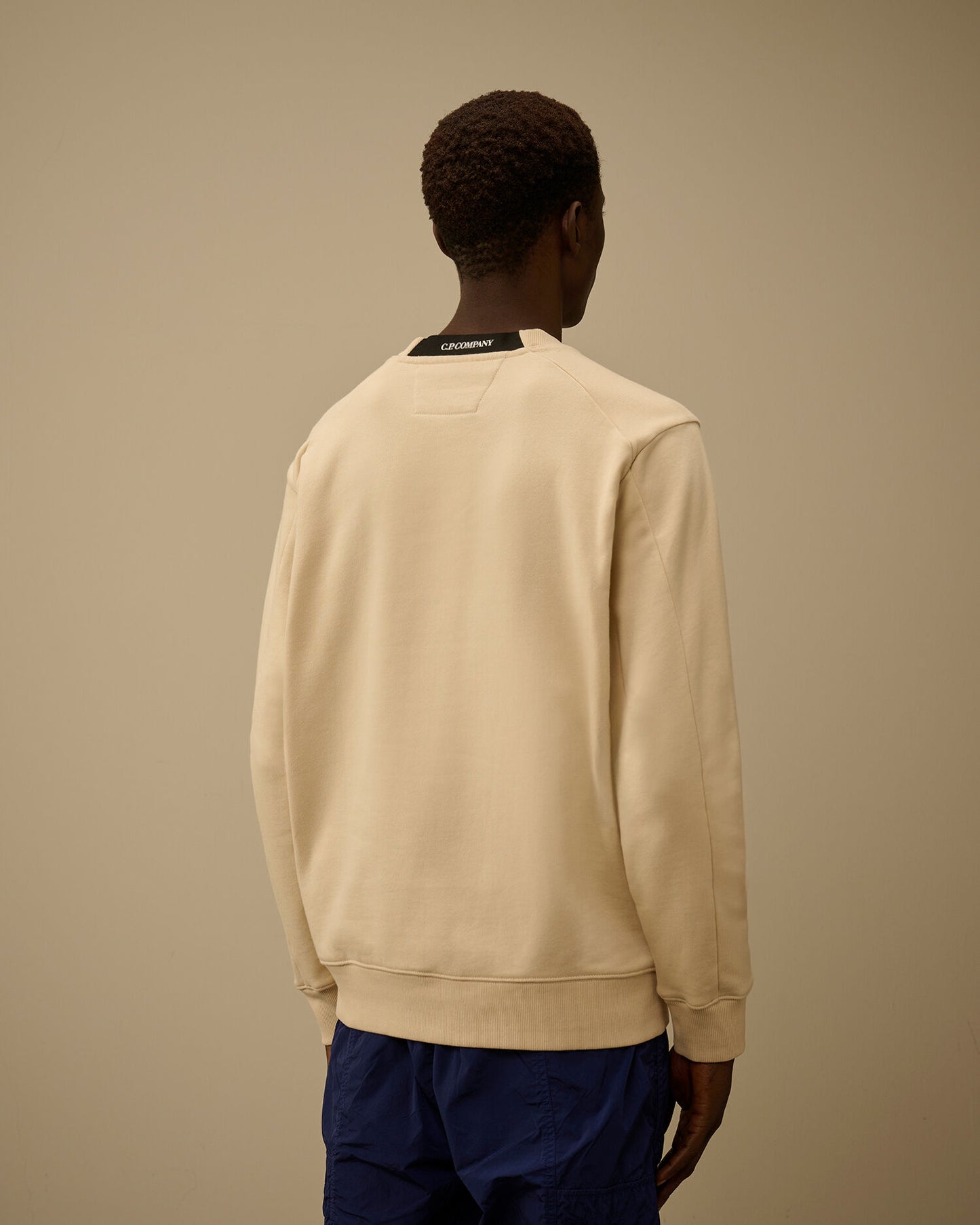 Diagonal Raised Fleece Crewneck Lens Sweatshirt, FROZEN DEW - WHITE
