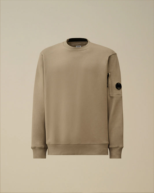 Diagonal Raised Fleece Crewneck Lens Sweatshirt, DOVE - GREY