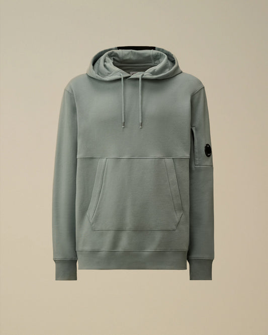 Diagonal Raised Fleece Hooded Lens Sweatshirt, SILVER BLUE