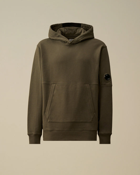 Diagonal Raised Fleece Hooded Lens Sweatshirt, GUNMETAL - GREY