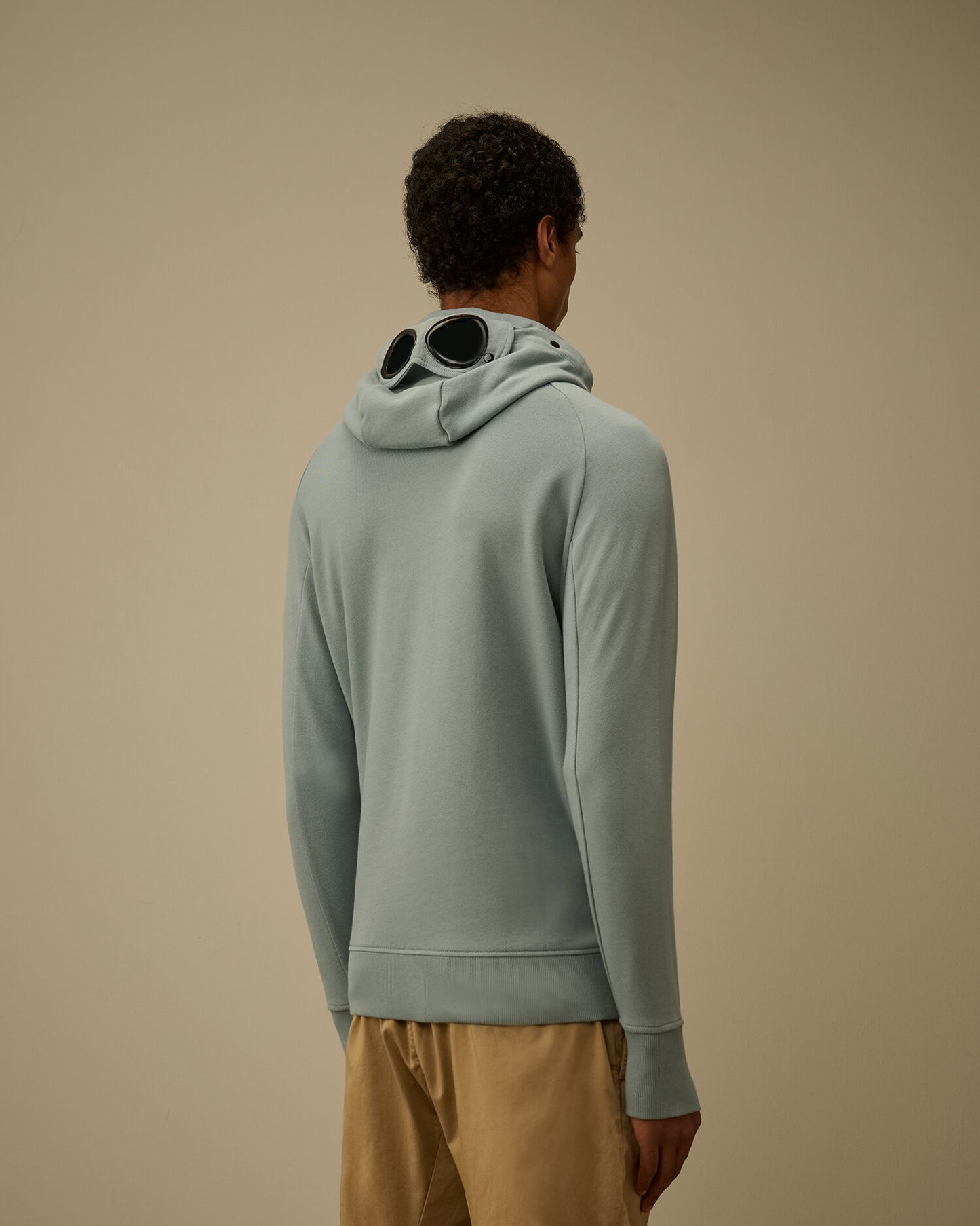 Diagonal Raised Fleece Goggle Sweatshirt, SILVER BLUE