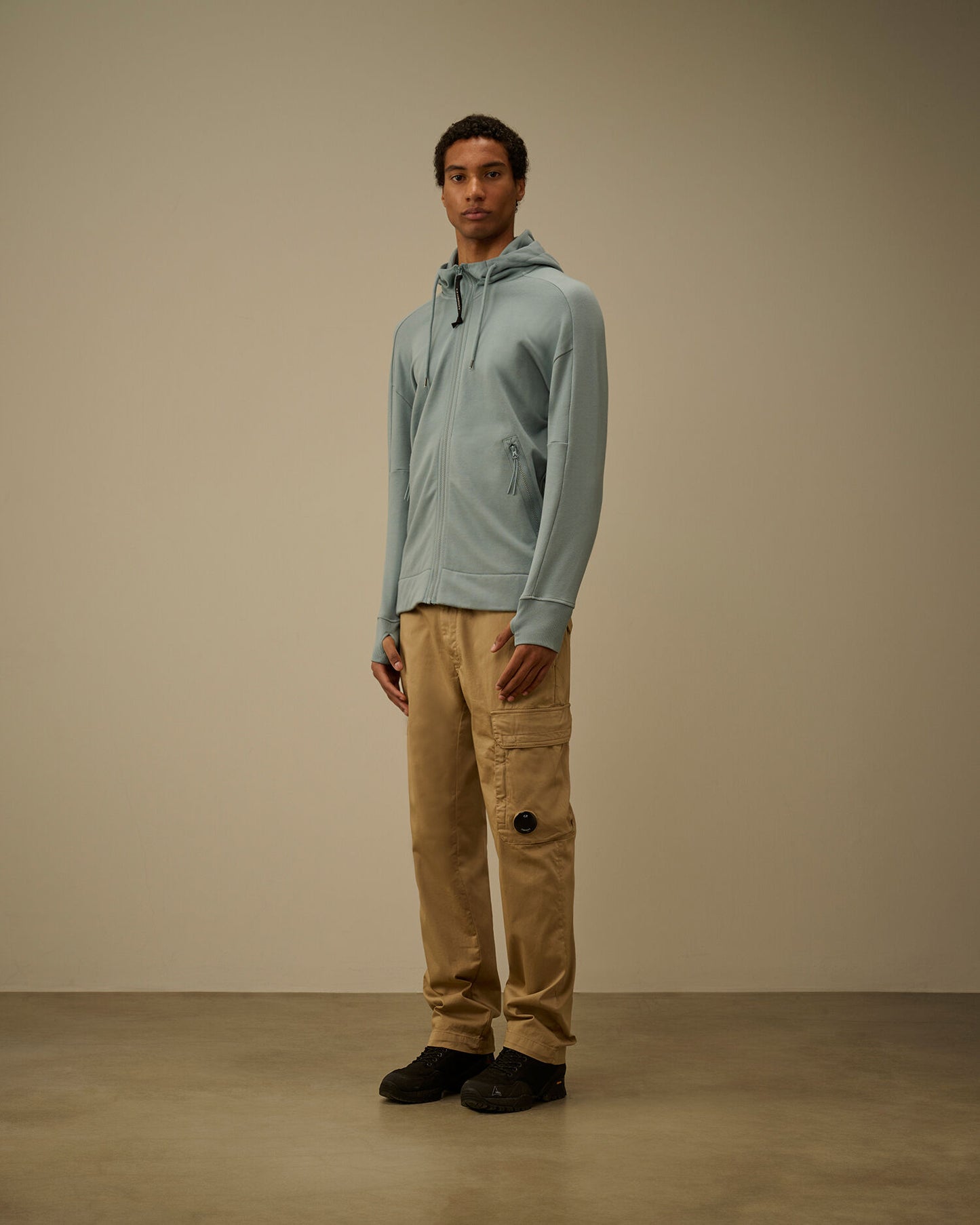 Diagonal Raised Fleece Goggle Sweatshirt, SILVER BLUE