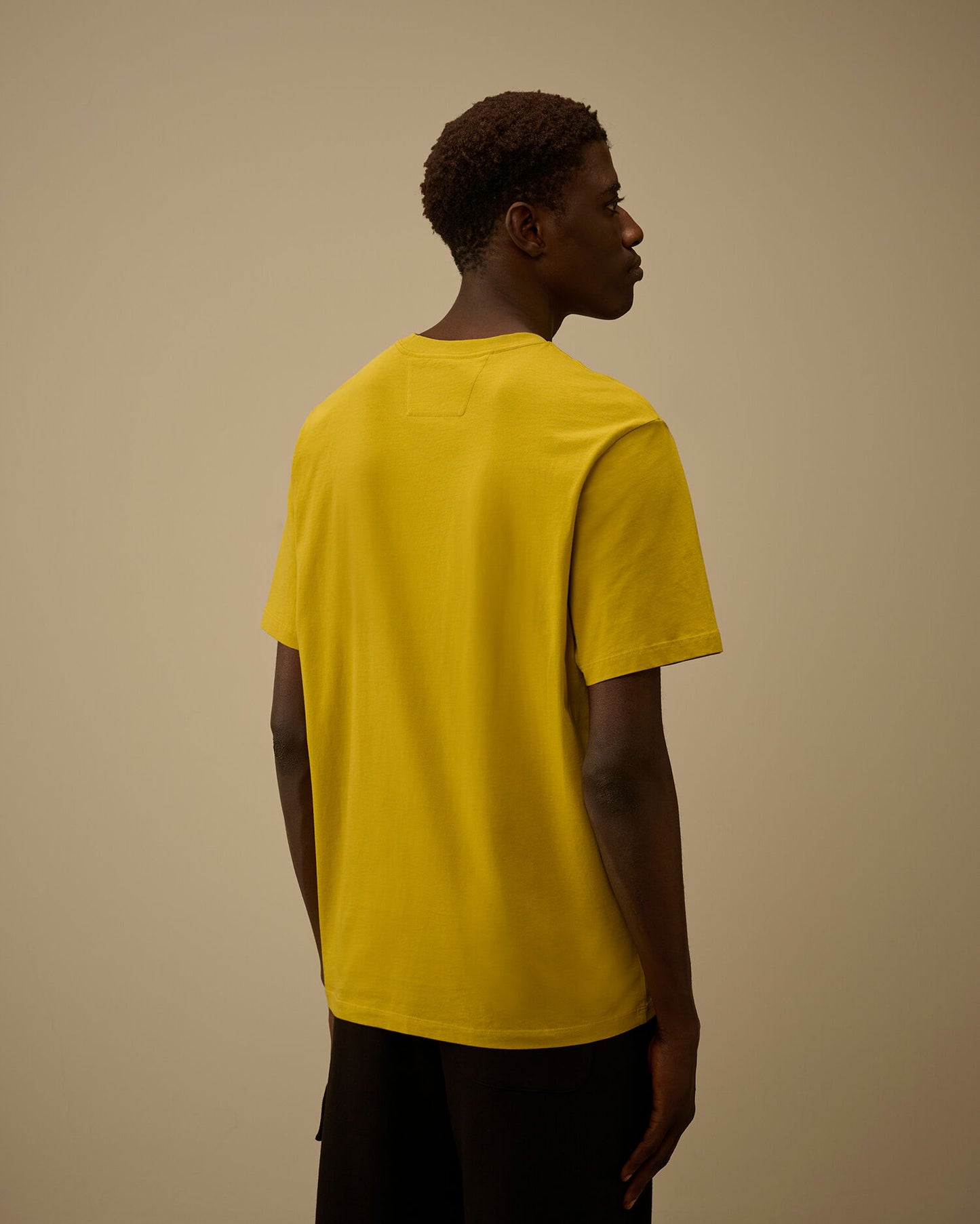 30/1 Jersey Short Sleeve Printed T-Shirt, ANTIQUE MOSS -YELLOW