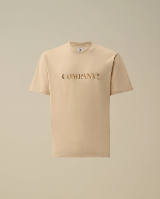 30/1 Jersey Short Sleeve Chest Logo T-Shirt, FROZEN DEW - WHITE